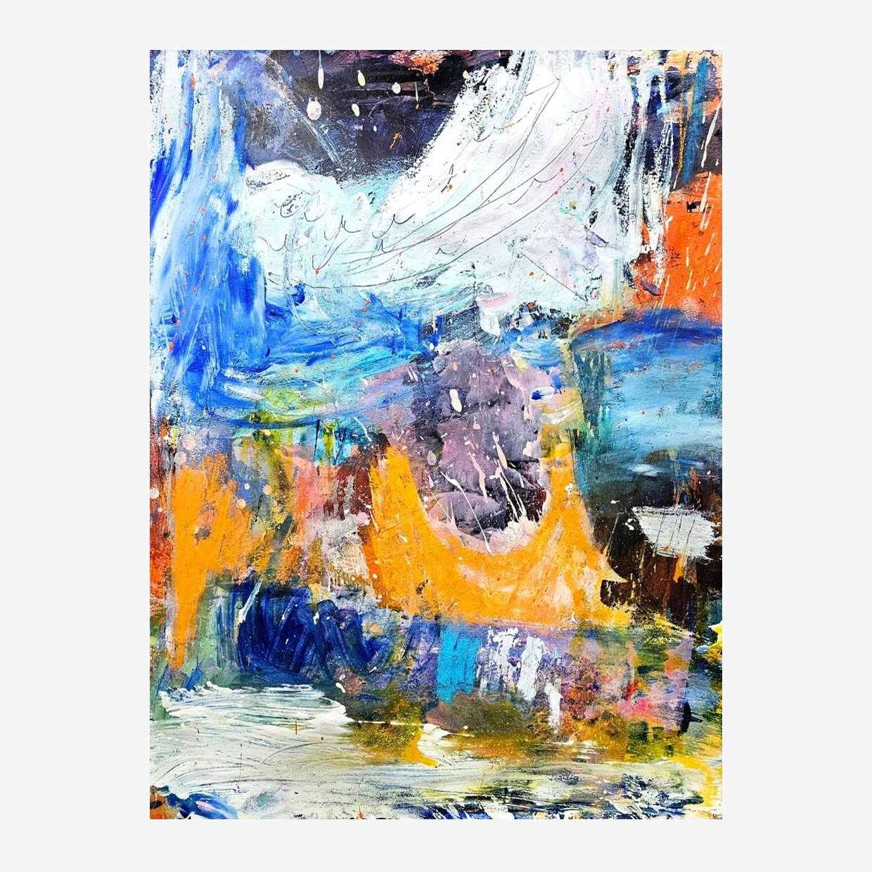 THE COURAGE TO FALL - 24" x 18"