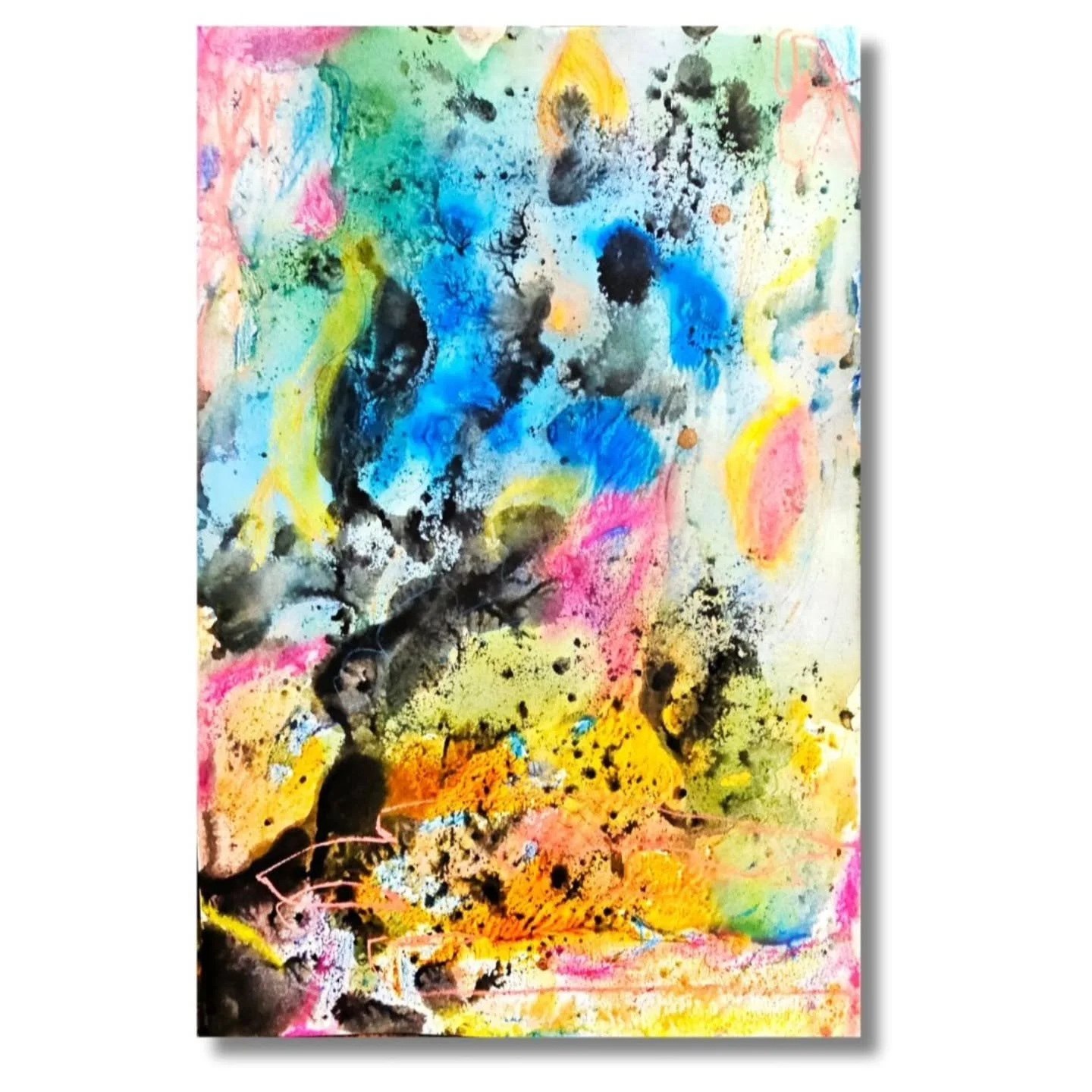 TURNING TOWARDS THE LIGHT - 18" x 12" - MONOPRINT/DRAWING ON PAPER, 2026
.
.

I am working a new series of MONO-PRINT/DRAWINGS and there shall be POEMS this year a lot - One of my goals is to be more OPEN in all my creative expressions and 