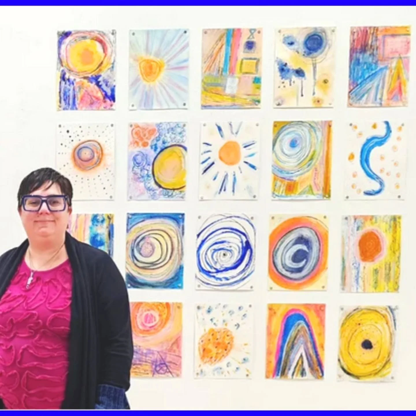 TRANSMISSIONS OF LIGHT
.
A picture of me with one of my DRAWING WALLS from my solo exhibition last May 25 - "Beautiful Mistake"&nbsp; &nbsp;(you can purchase a Drawing Directly from my website&nbsp;nataliedadamio.com)

TRANSMISSIONS OF LIGH