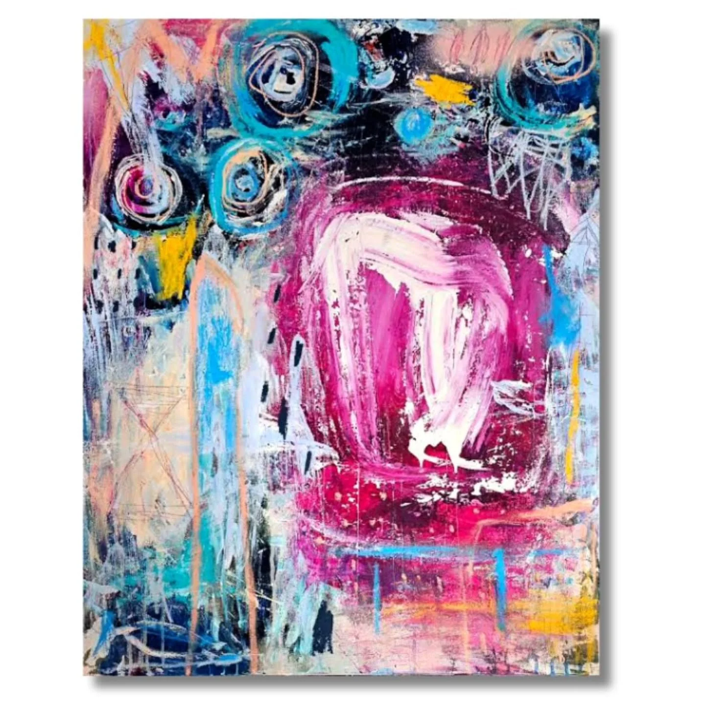 FREE SPIRIT
Mixed Media on Canvas
30" x 24"&nbsp;

So much is swirling around me as I reflect back on so many things - if you've ever lost yourself for a long time, you'll know that the DARK NIGHT is never easy&nbsp; - at the same time ther