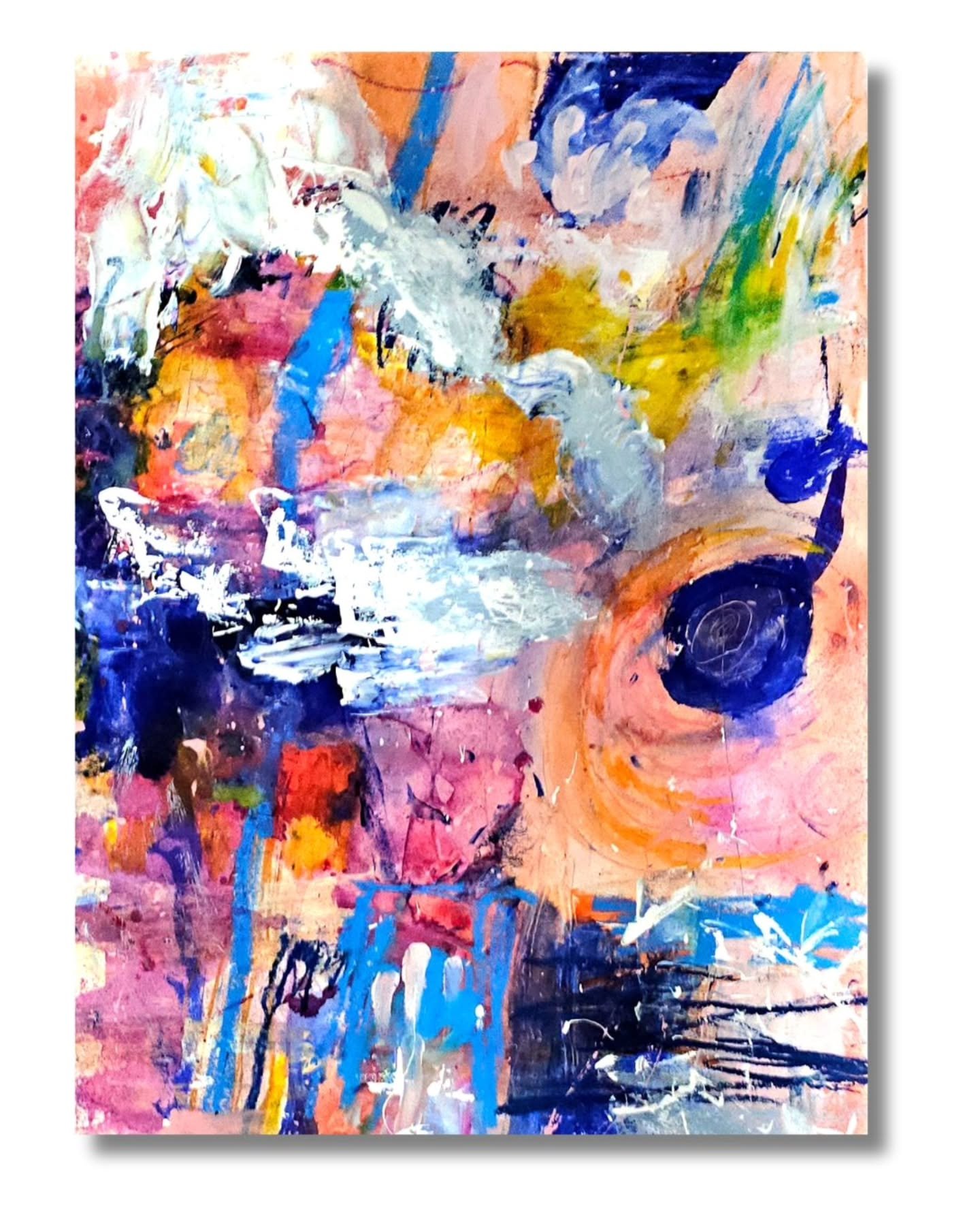 ZEPHYR
24" x 18" Mixed Media on Paper - 2026

There is a poem (second slide) that accompanies this piece, sharing the same title:&nbsp;ZEPHYR.

A zephyr is a gentle breeze and at this particular point and junction in my life, I feel things 