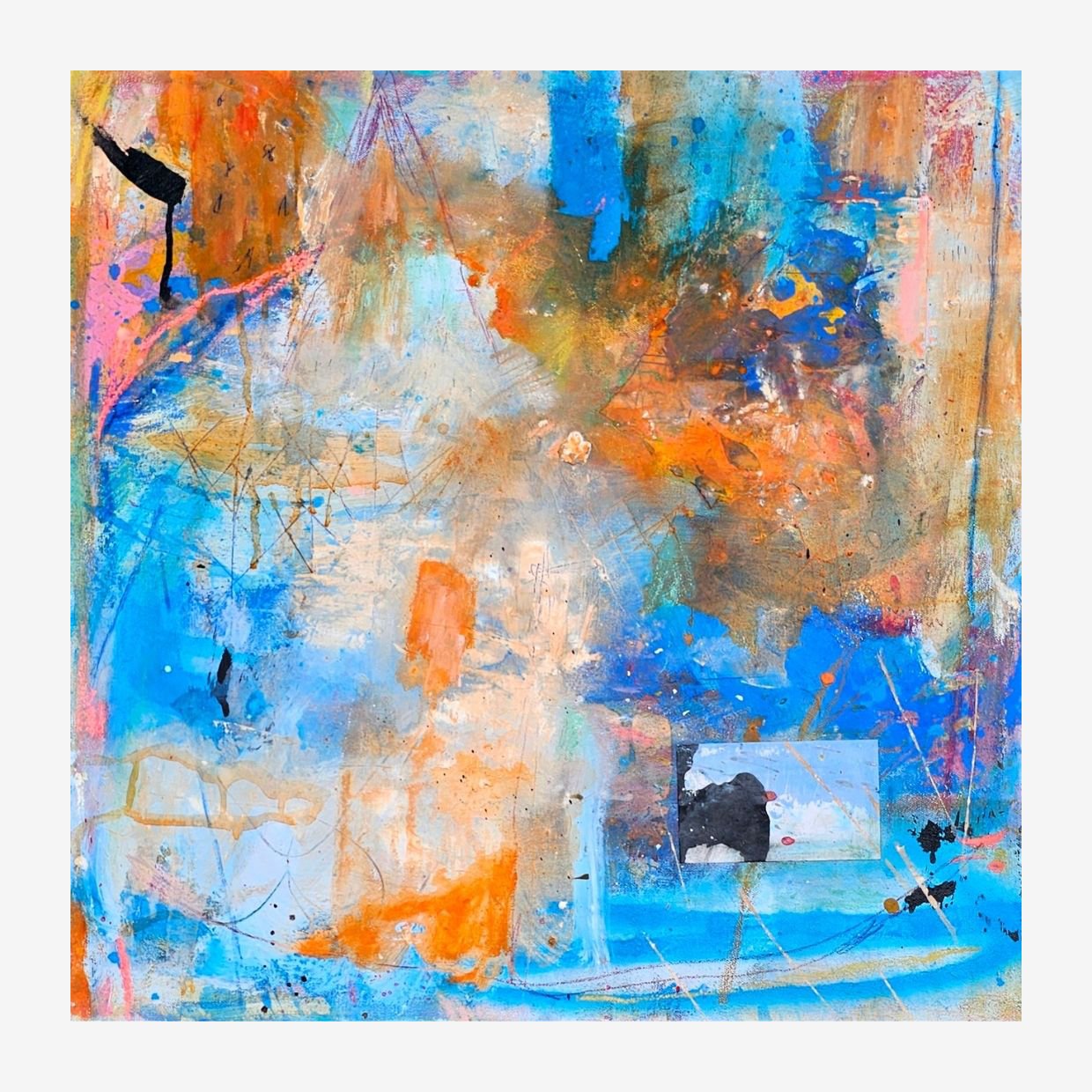 FURTHER DIVE, 24" x 24"
