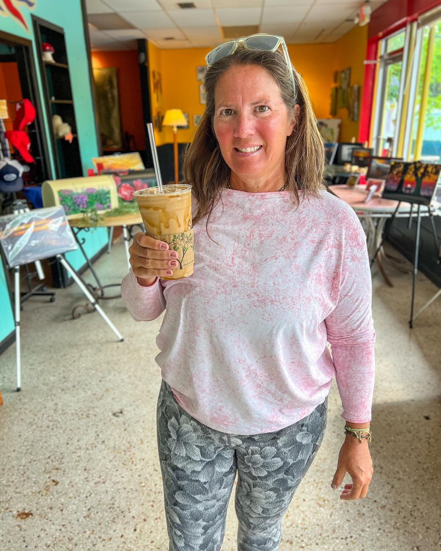 Meet Sandy! She is a Fairhope local that loves wind surfing and catching a tan in her free time. Sandy has been coming in to The Coffee Loft for many years. Her favorite beverage is the Frozen Pooh Bear with honey drizzle on top! We asked Sandy what 