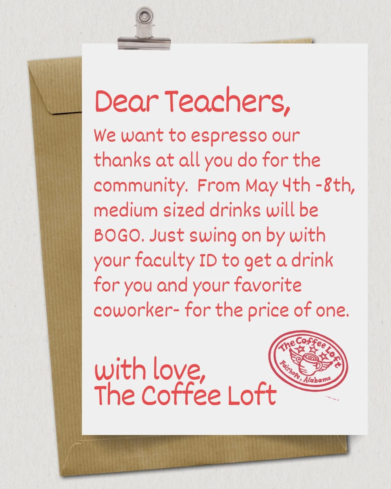 In honor of teacher appreciation week, we thought this is the perfect way to celebrate the backbone of our community. Congratulations on completing another school year. We can&rsquo;t wait to help celebrate next week 😉🤍❤️
-
-
-
-
-
-
#fairhope #tea
