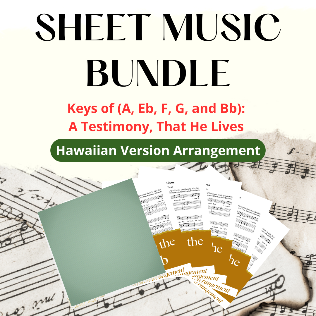 A Testimony, That He Lives (New Arrangement) : Sheet Music Group Bundle & Save (Keys: A, F, G, Eb, & Bb)