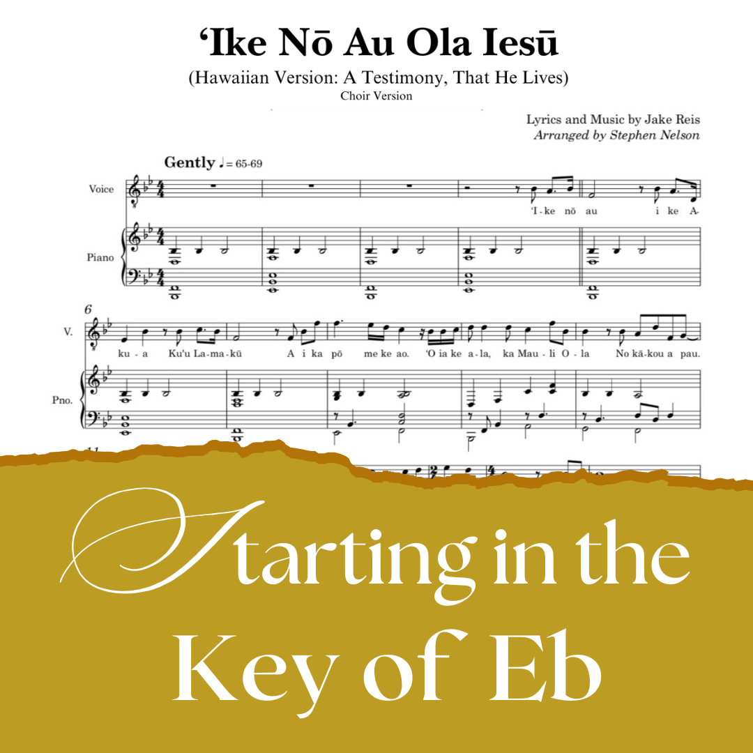 'Ike No Au Ola Iesu in the Key of Eb