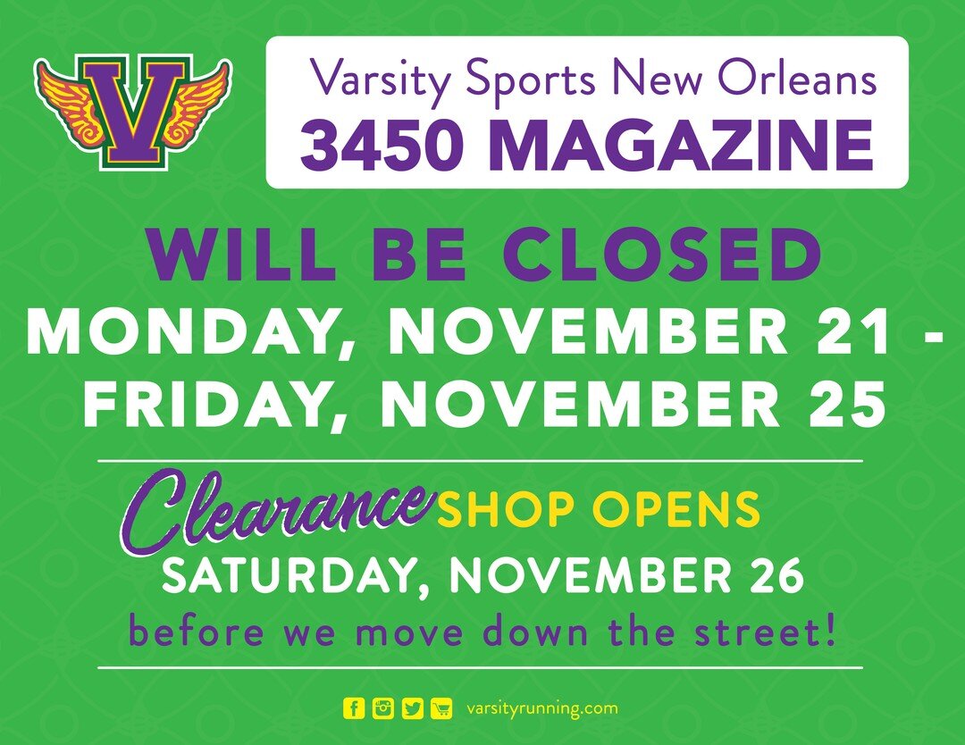 Hey New Orleans friends and customers!
We are getting close to moving to our new space on Magazine and we can't wait to show it to you - please take note of what's going on this week:

&bull; 3450 Magazine will be CLOSED MONDAY-FRIDAY for us to get s