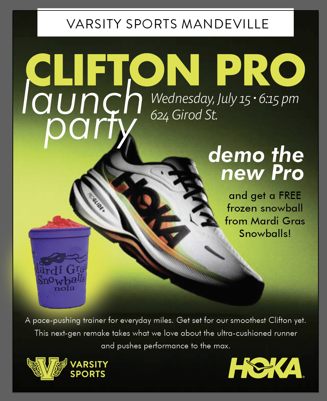 Wednesday Run Club HOKA CLIFTON PRO DEMO
