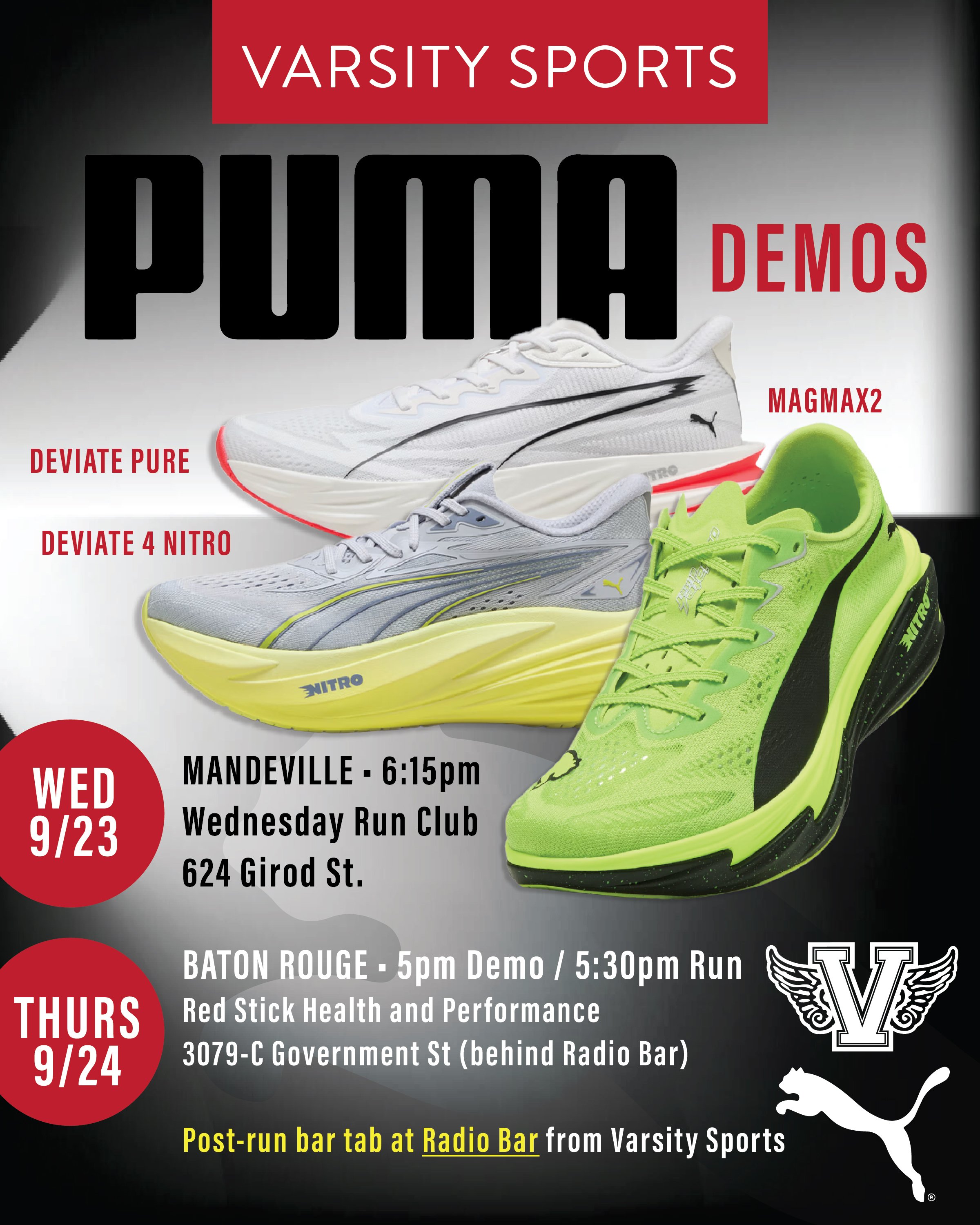 Puma Demo Run and Steele Blvd Hills
