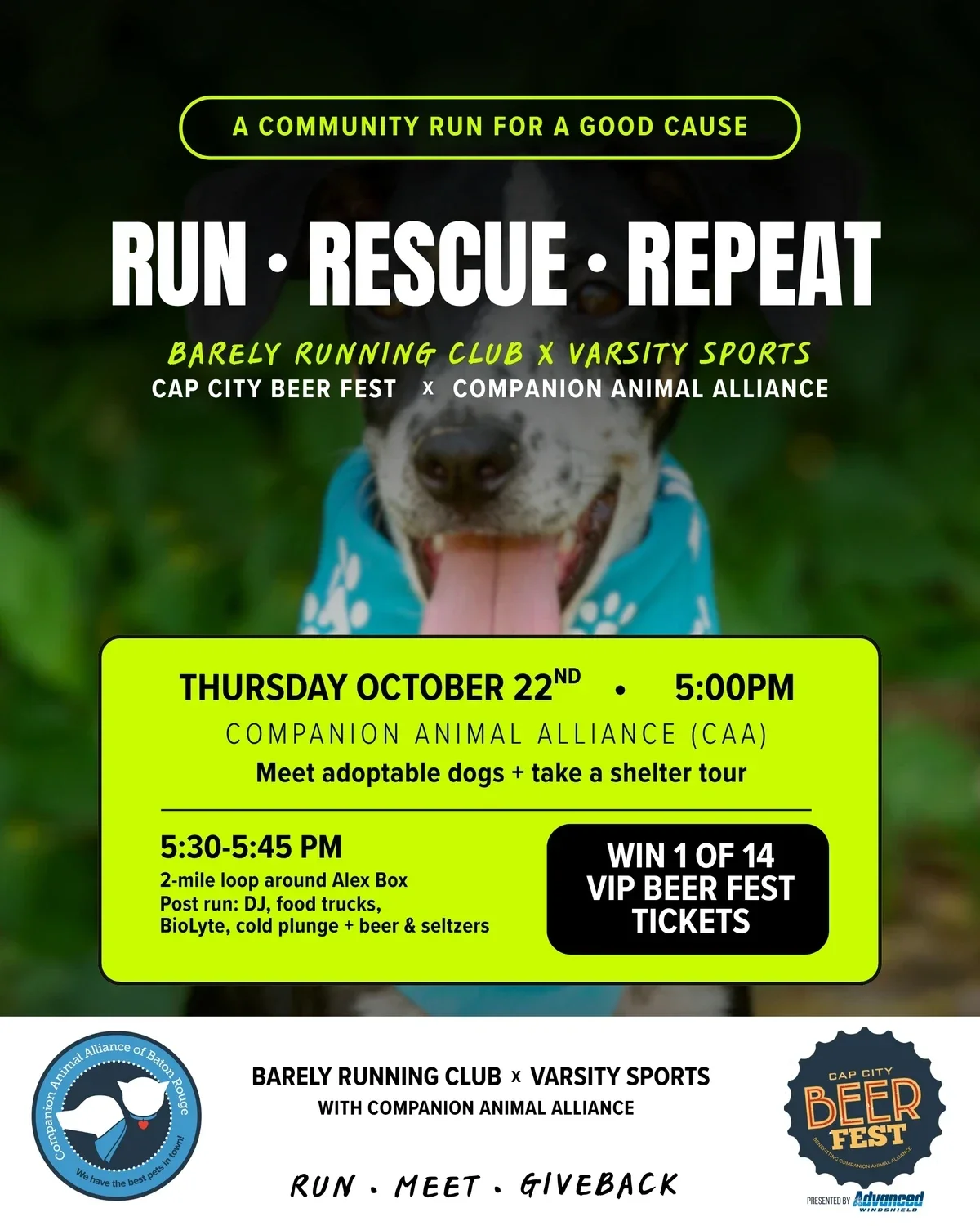 Companion Animal Partner Run with Barely Run Club
