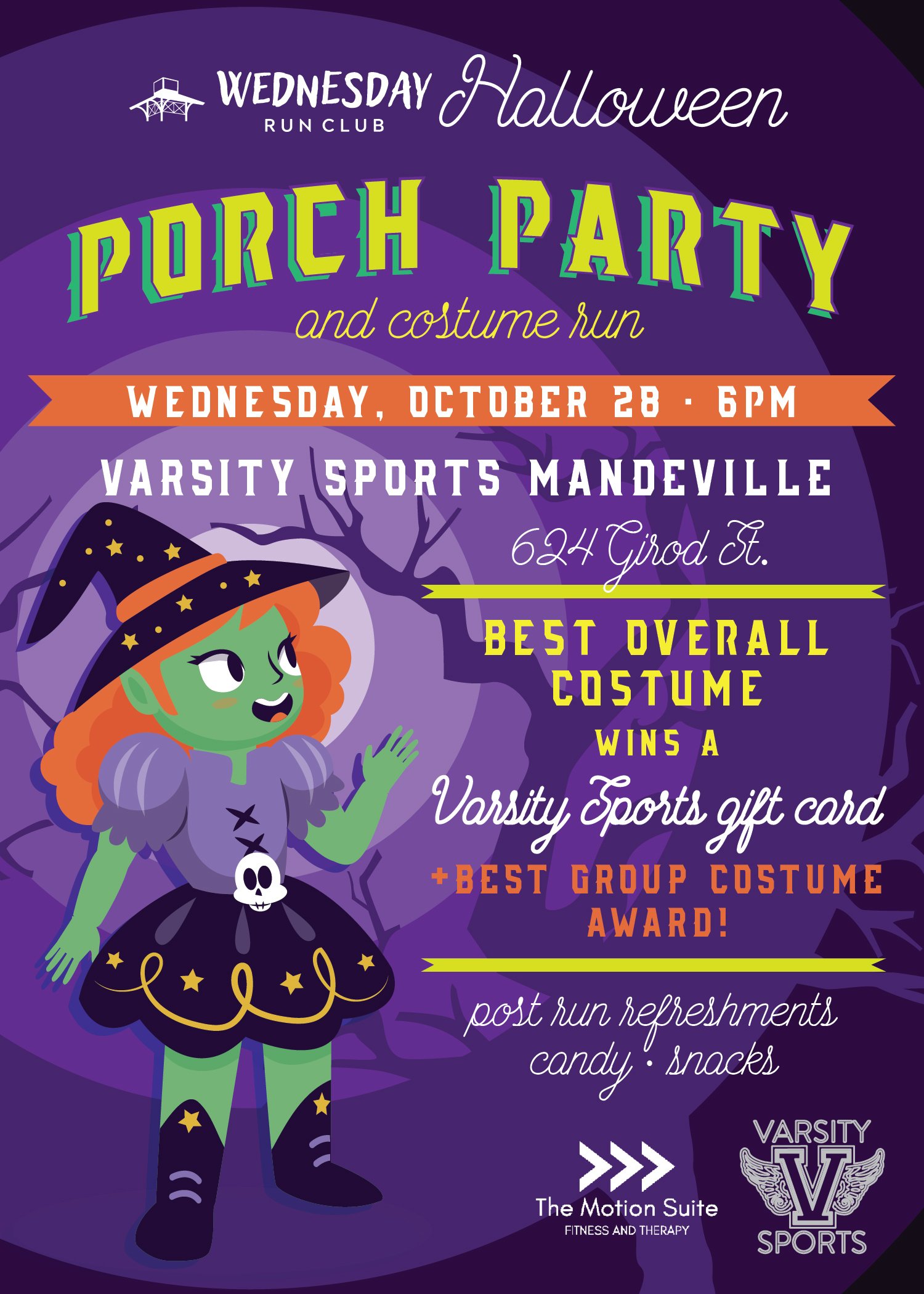 Halloween Porch Party and Wednesday Run Club Costume Run