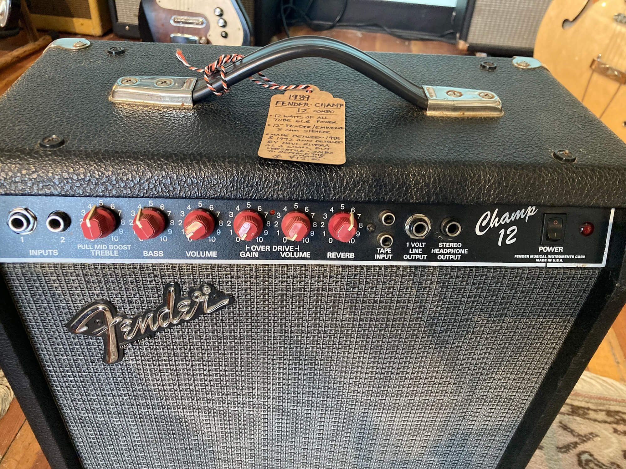 1989 Fender (Red Knob era) Champ 12 — 3 Tracks Music