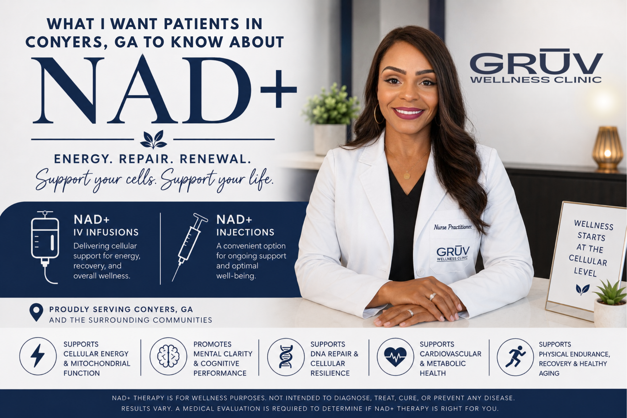 What I Want Patients in Conyers to Know About NAD+