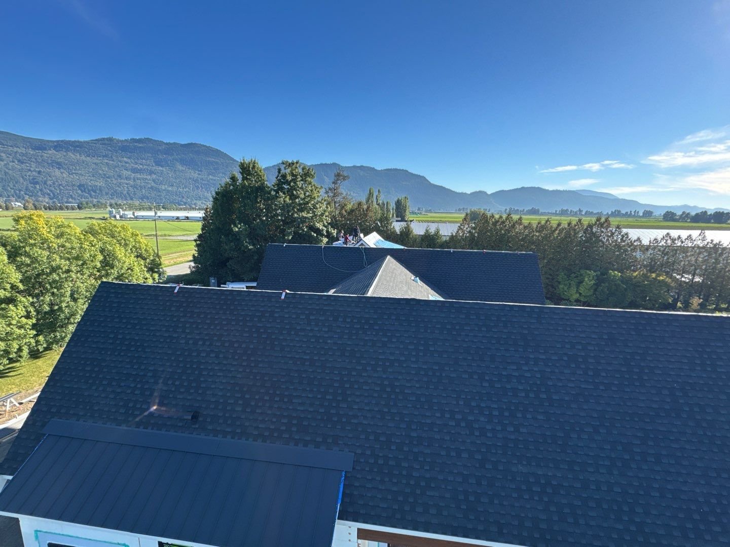 New construction residential roof installation project in the Fraser Valley near Abbotsford and Chilliwack, BC