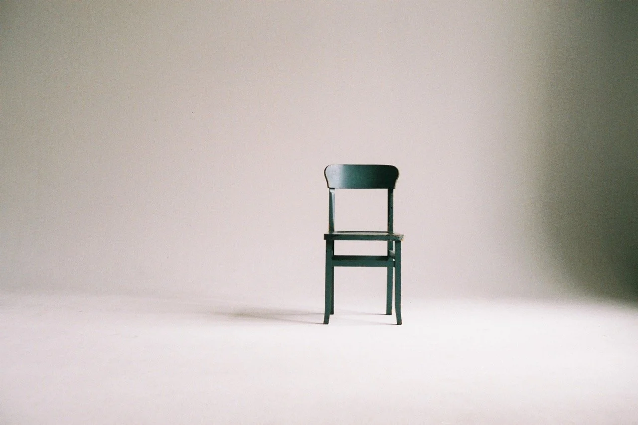 chair in a white room