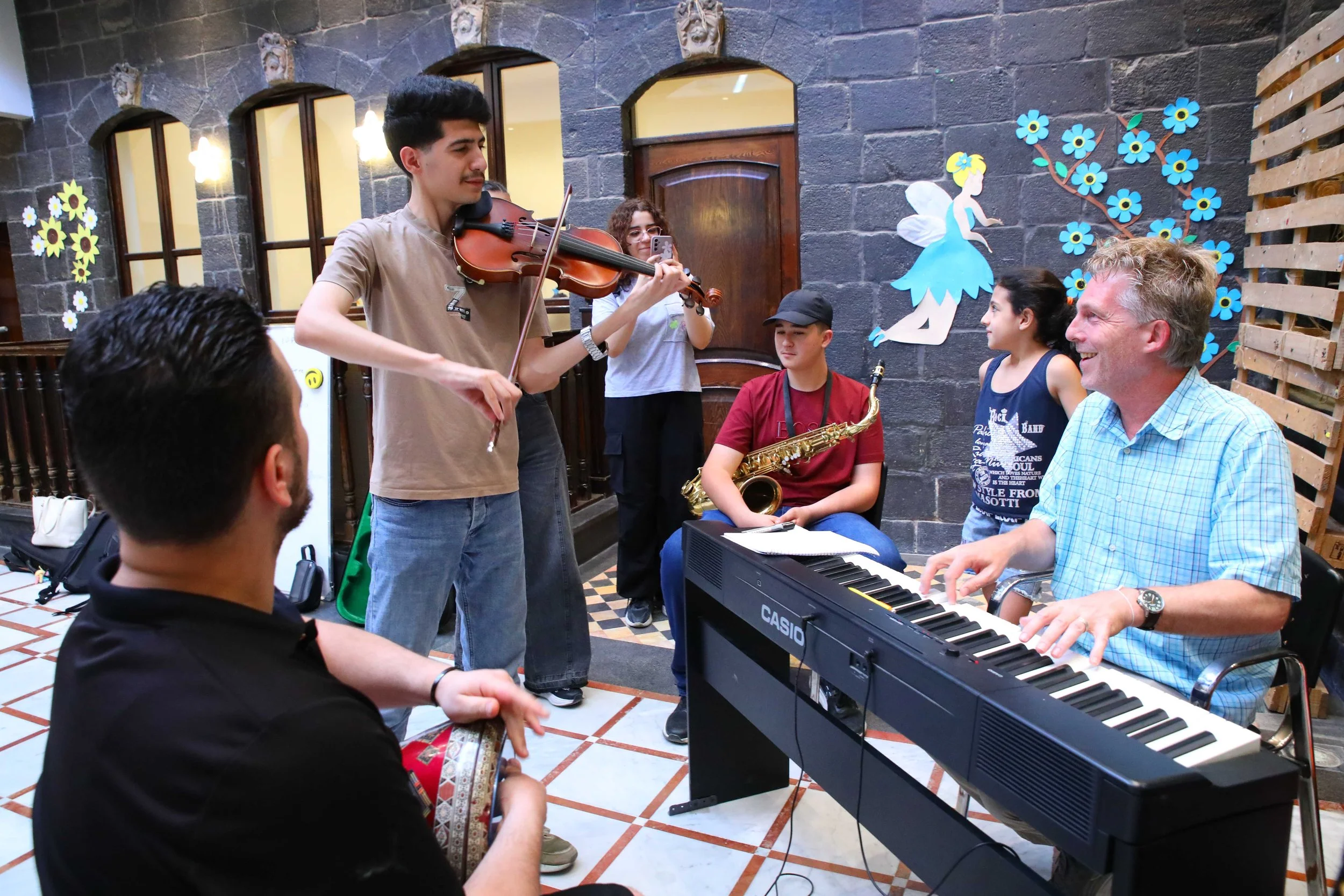 Jazz Ensemble with Dr David Cutler.jpg