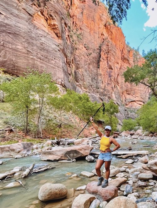 Zion river hike