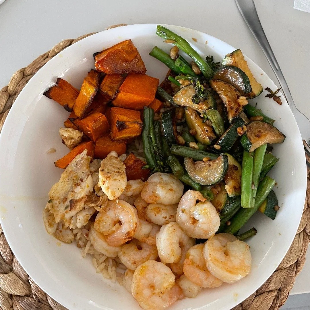 Fuel that feels good &mdash; protein, colour, crunch, carbs. A balanced bowl built to nourish, not restrict. Let food be energy, not stress.