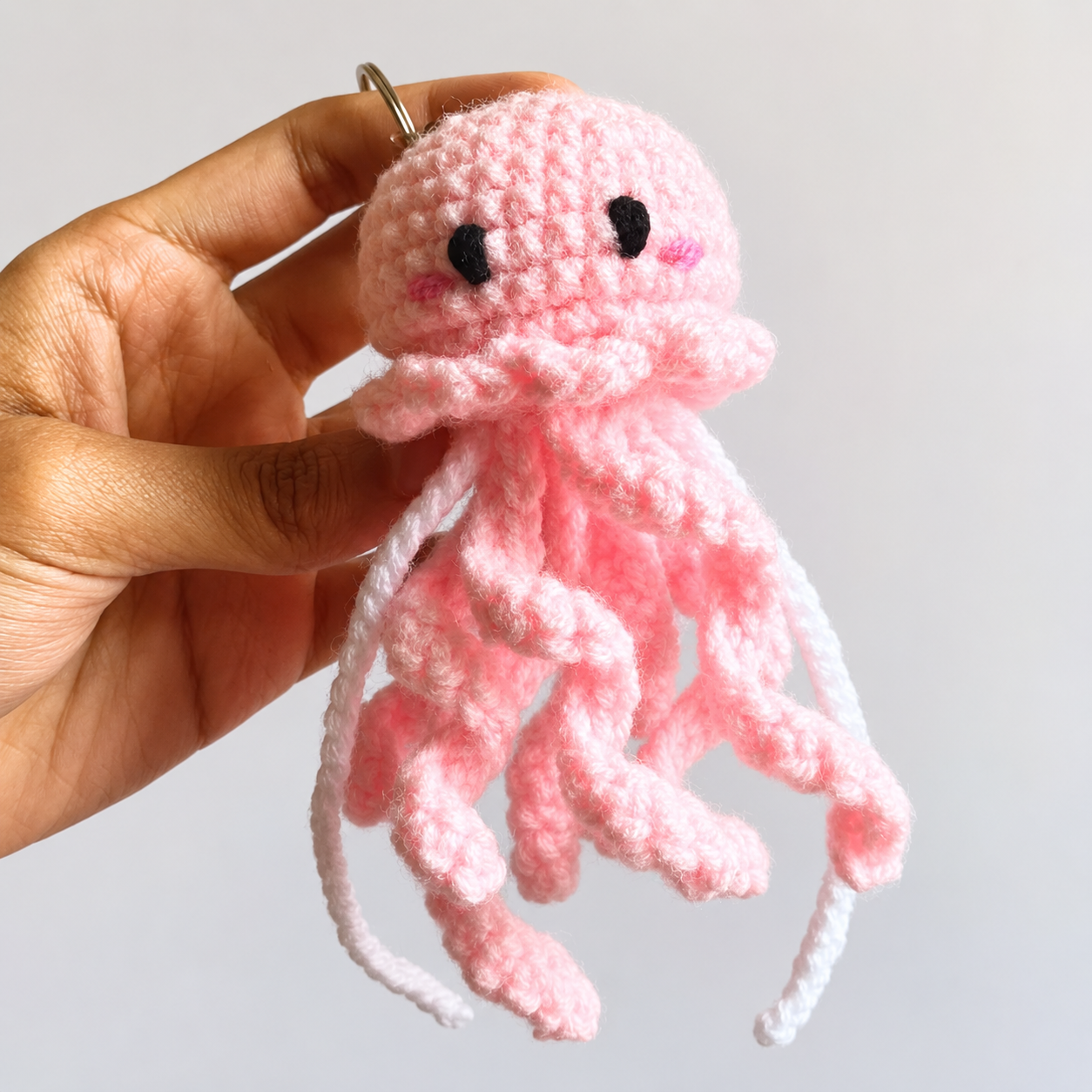 Jellyfish keychain