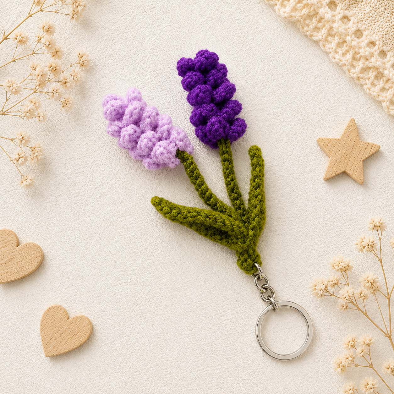 Lavender keychain
