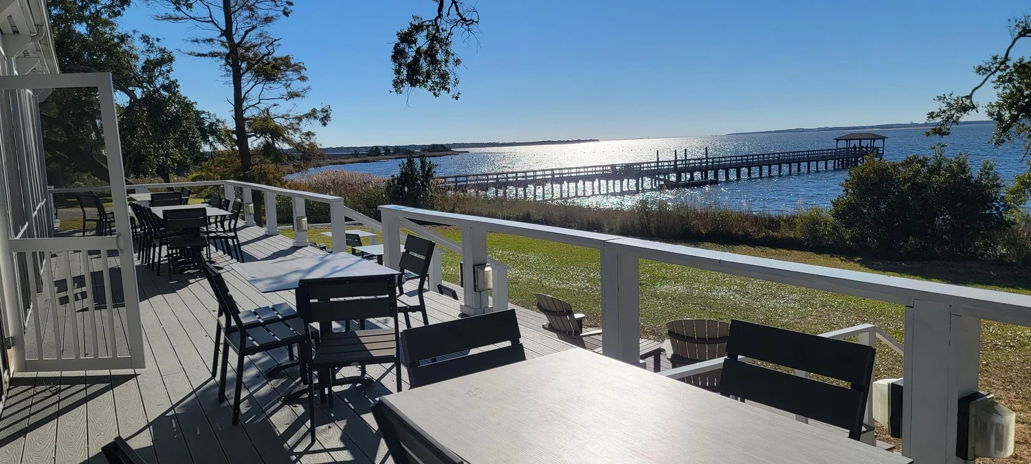 Waterfront dining in Kure Beach and Fort Fisher and Carolina Beach