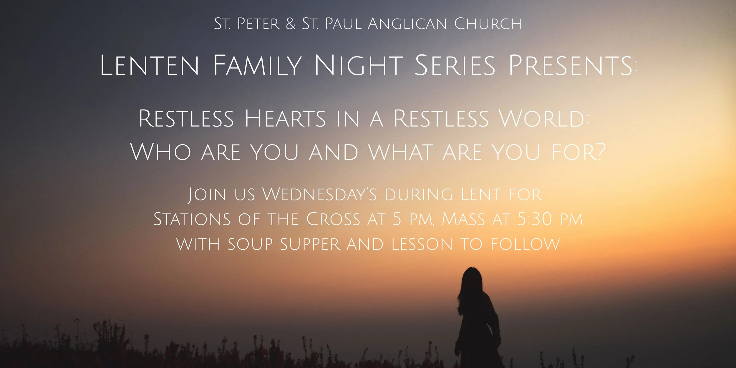 Wednesday Lenten Family Nights
