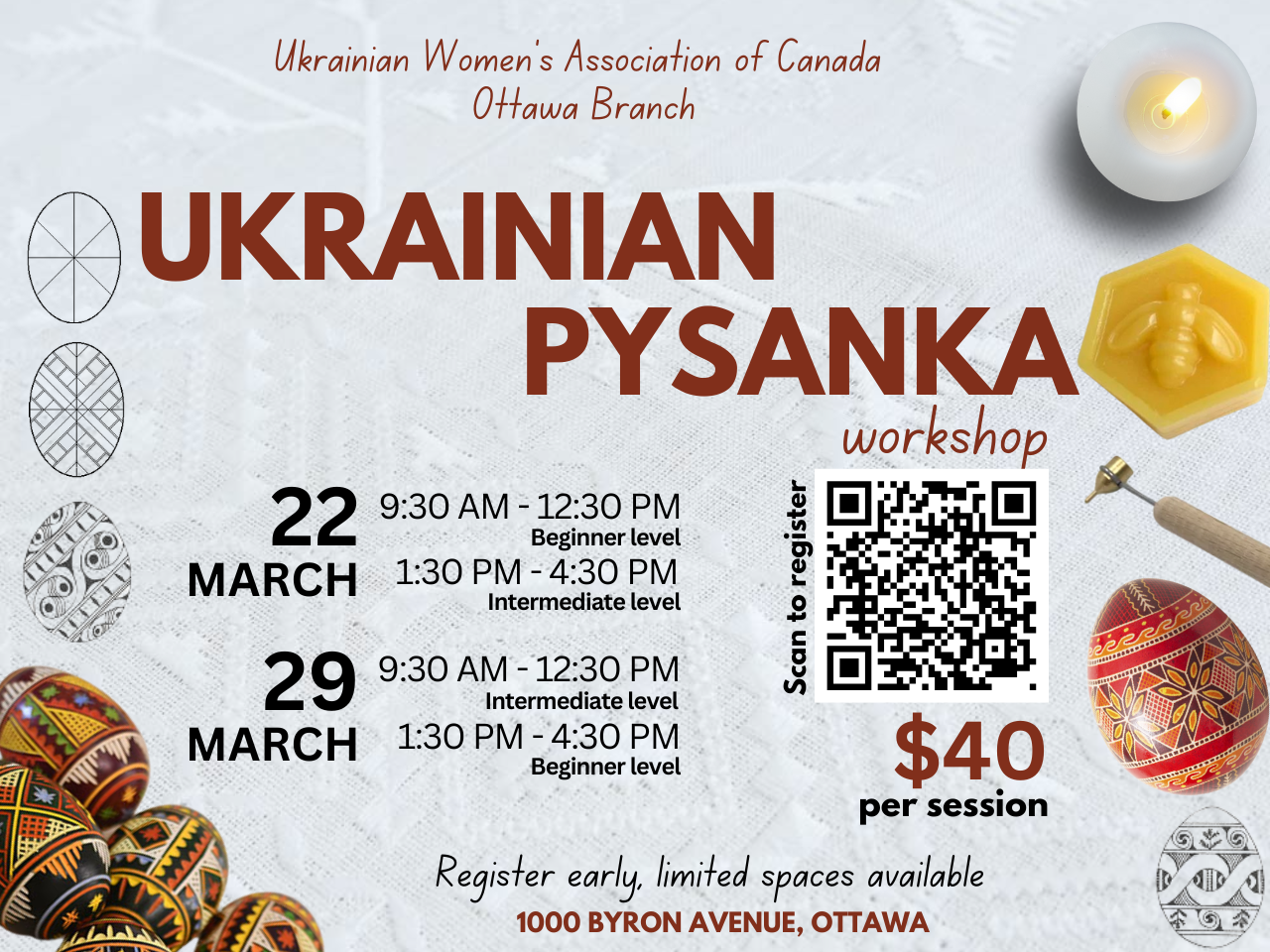 Ukrainian Pysanka Workshops