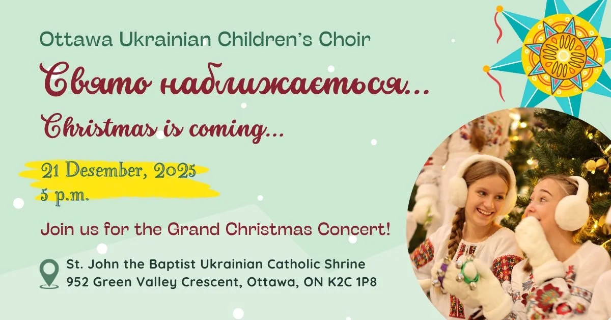 Concert Christmas is coming by Ukrainian Ottawa Children`s Choir