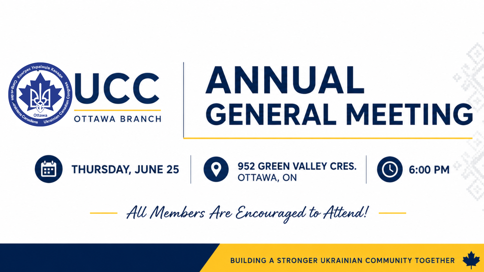 UCC Ottawa AGM