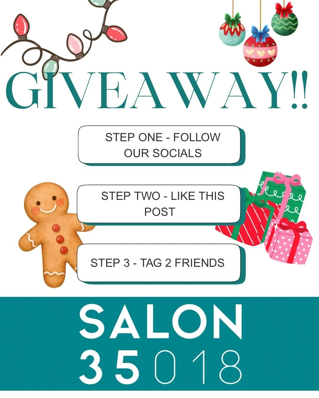 🎉 GIVEAWAY ALERT 🎉

We are so excited to give back to our amazing clients and community this year!

To celebrate, we&rsquo;re running a giveaway with 3 baskets full of incredible goodies up for grabs. Swipe left to sneak a peek at what you could wi