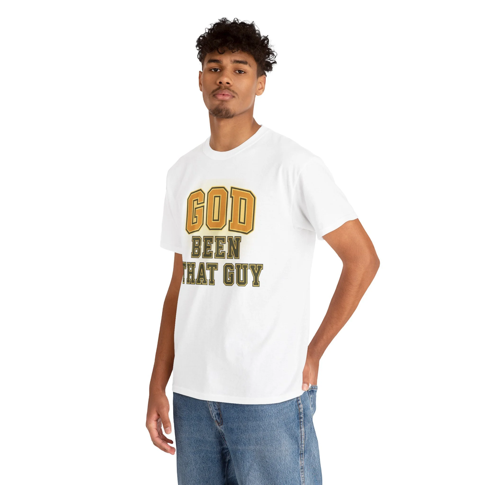 God Been That Guy Unisex Heavy Cotton Tee, Casual T-Shirt, Unique Gift, Faith-Based Apparel, Christian Youth Fashion
