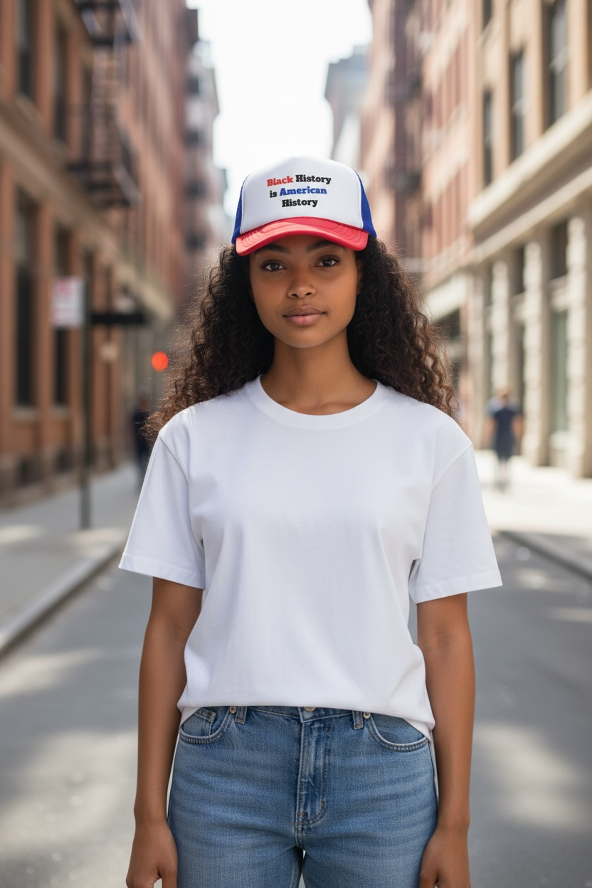"Black History is American History"  Mesh Hat