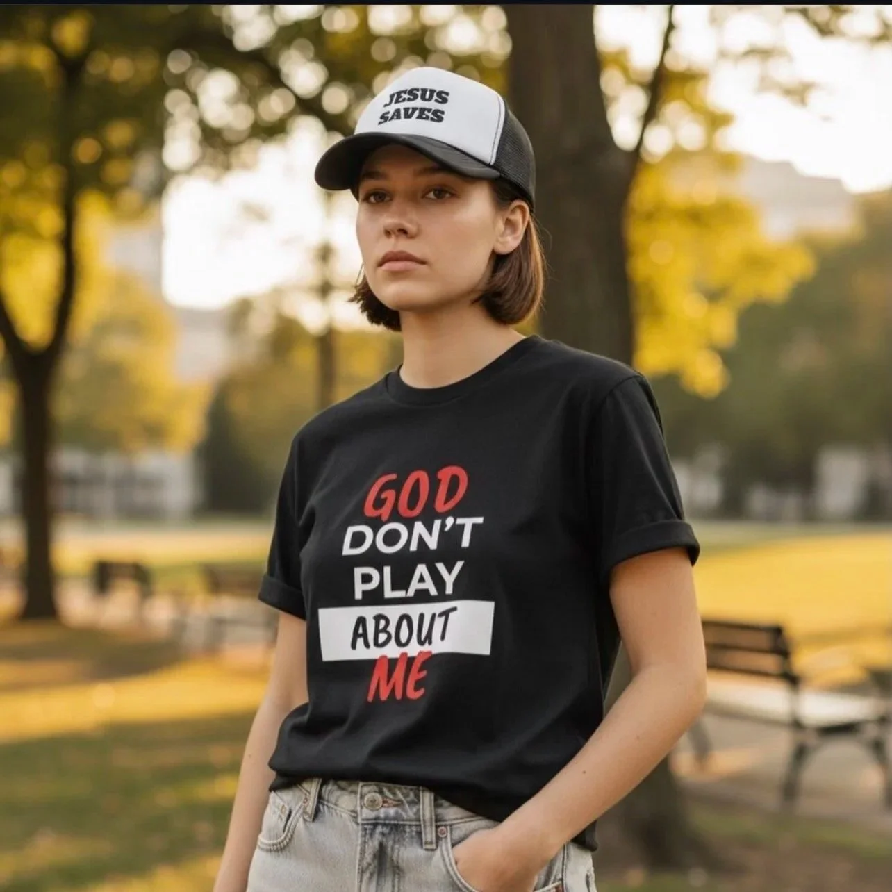 God Don’t Play About Me T-Shirt — Bold Faith Graphic Tee
