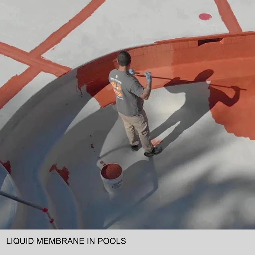 Liquid Waterproofing Membrane in pools