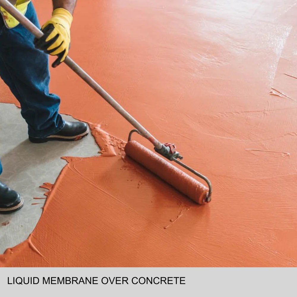 Liquid Waterpoofing Membrane over concrete