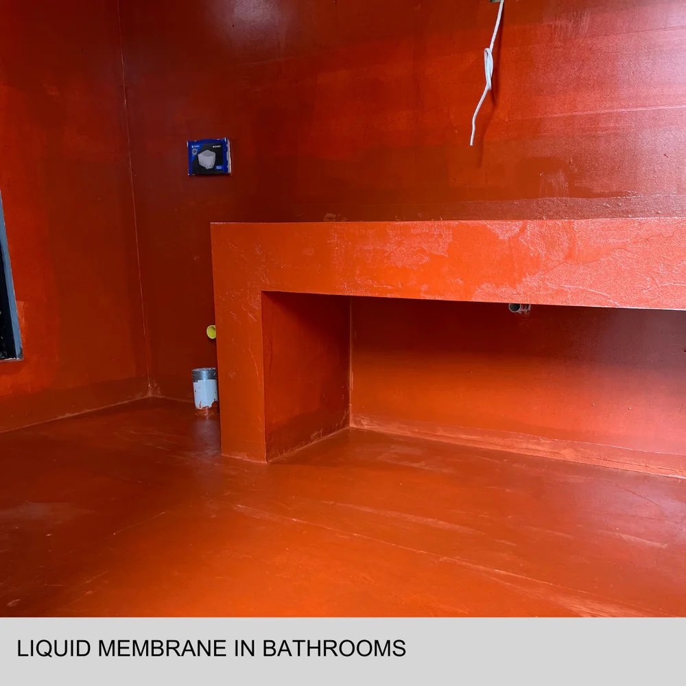 Liquid Wateproofing Membrane in bathrooms