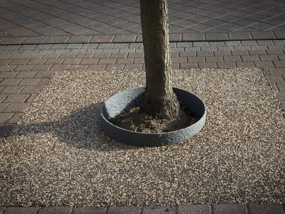 permeable paving public footpath tree
