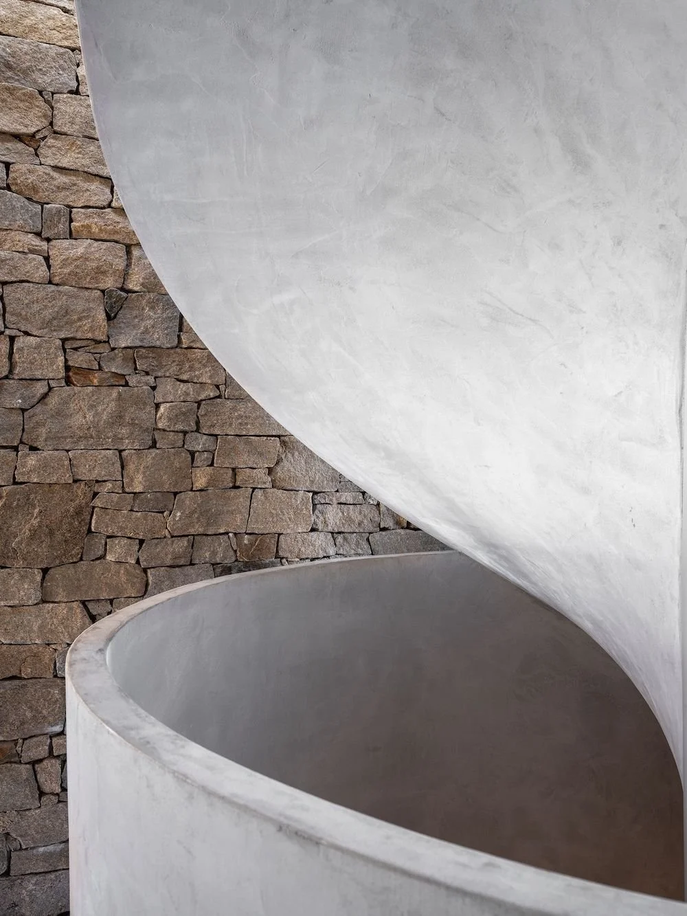 x-bond microcement surface applied on staircase