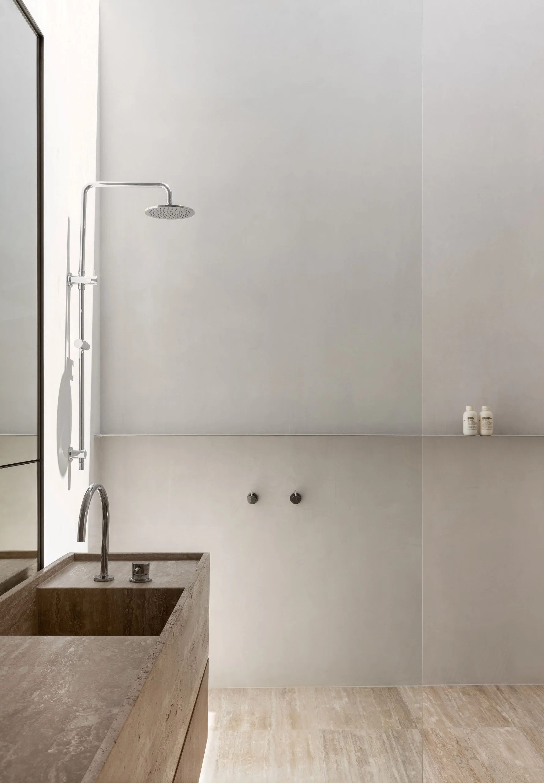 x-bond microcement shower wall