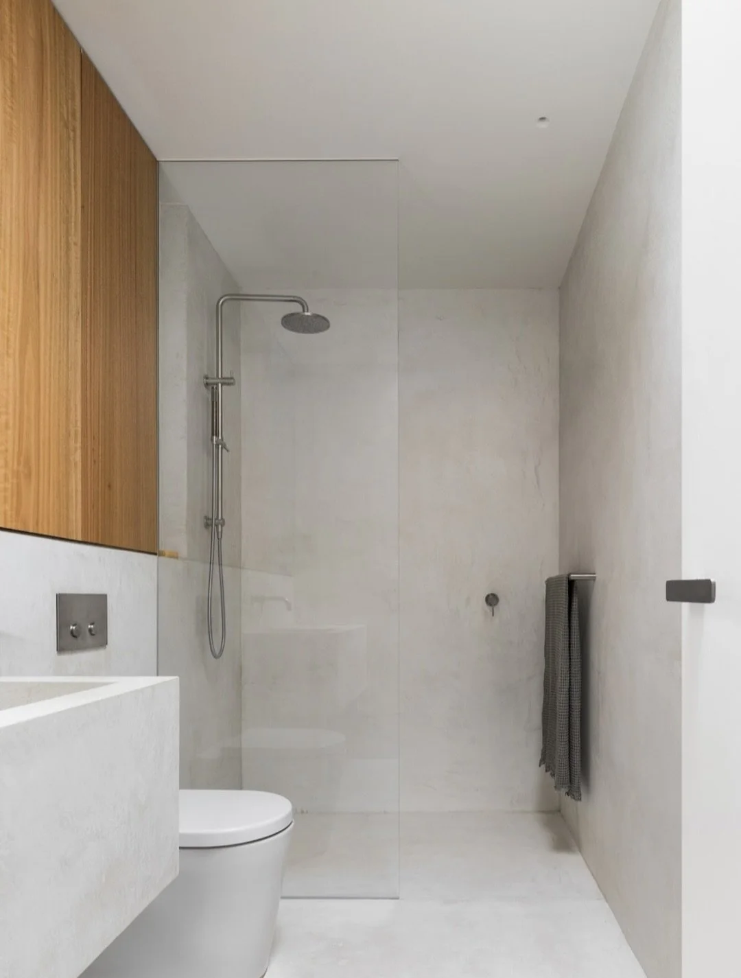 x-bond microcement bathroom and shower