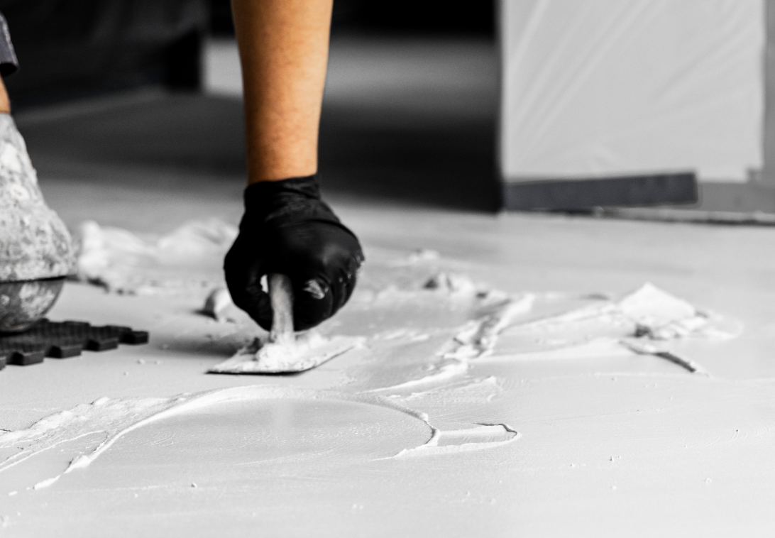 x-bond microcement floor application