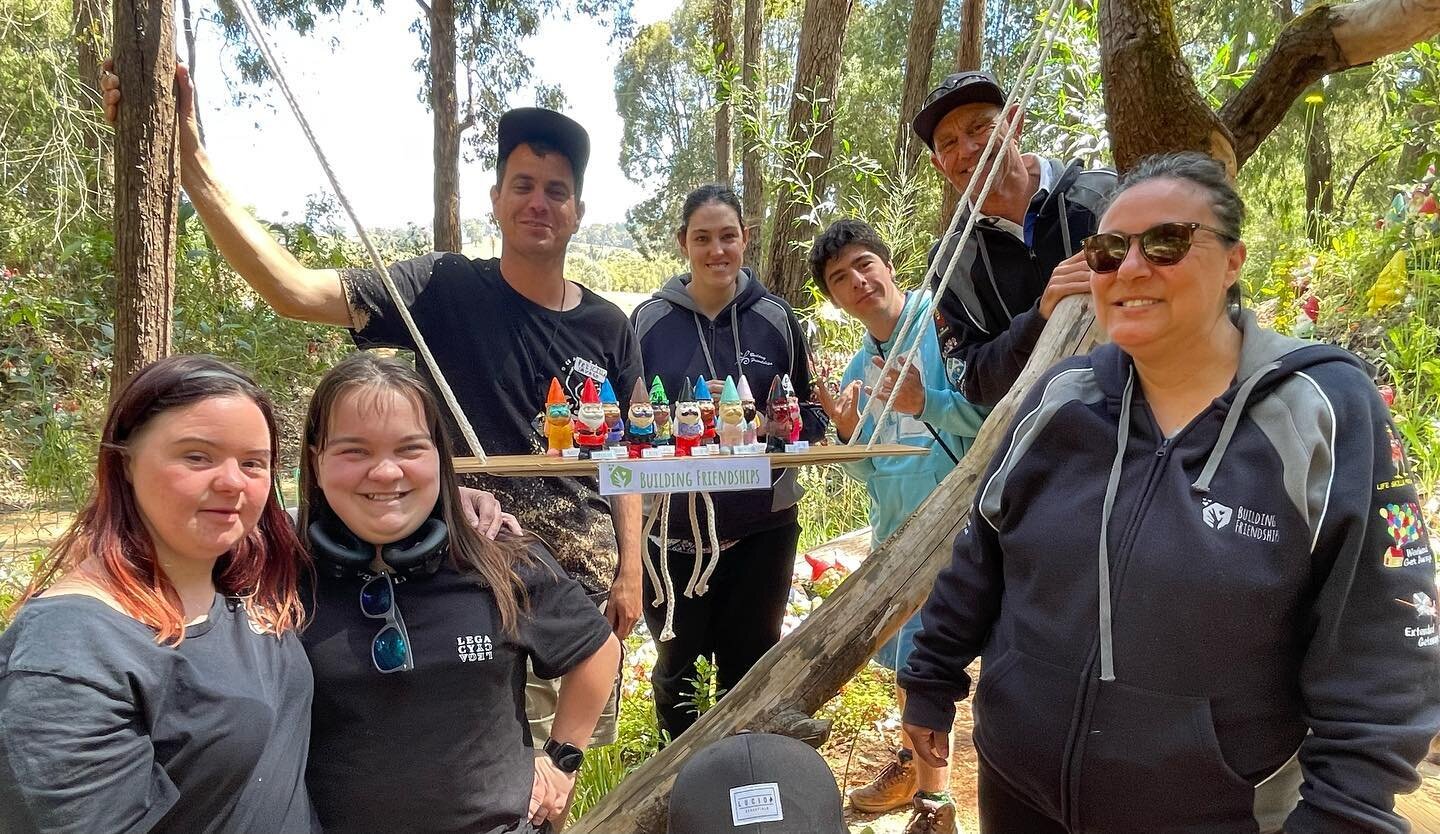 Setting up our gnomes at #gnomesville 
#disabilityawareness #disabilityinclusion #gnomes #ndis