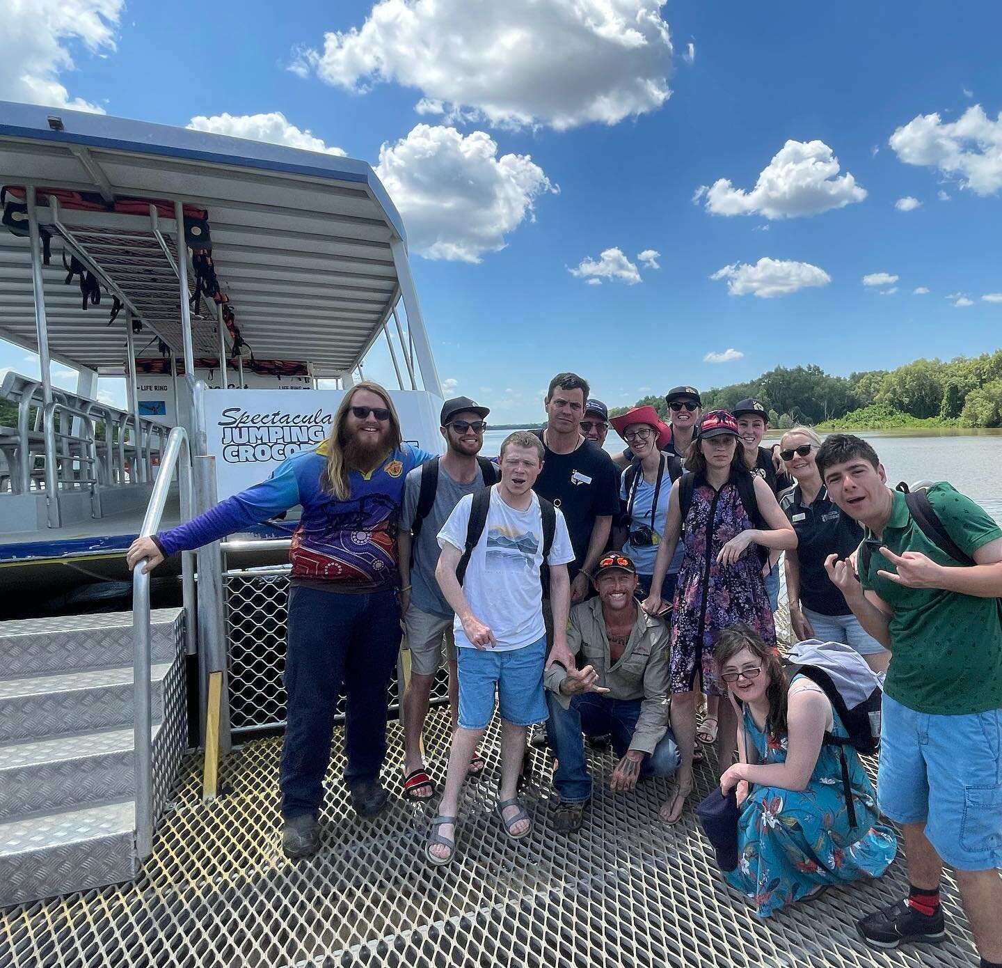 We had a fabulous day out with the Spectacular Jumping Croc crew. What a great tour and a fabulous crew, highly recommended ⭐️⭐️⭐️⭐️⭐️

@spectacularjumpingcrocodiles 
#crocodiles 
#disabilityawareness 
#disabilityinclusion 
#friendships 
#fun