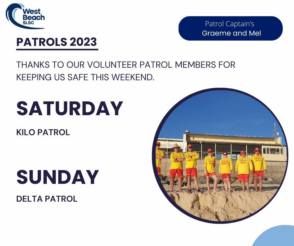 Since 1956 we have been patrolling West Beach.  Thank you to our lifesavers watching our waters this weekend. #forthecommunity, #funvolunteering,