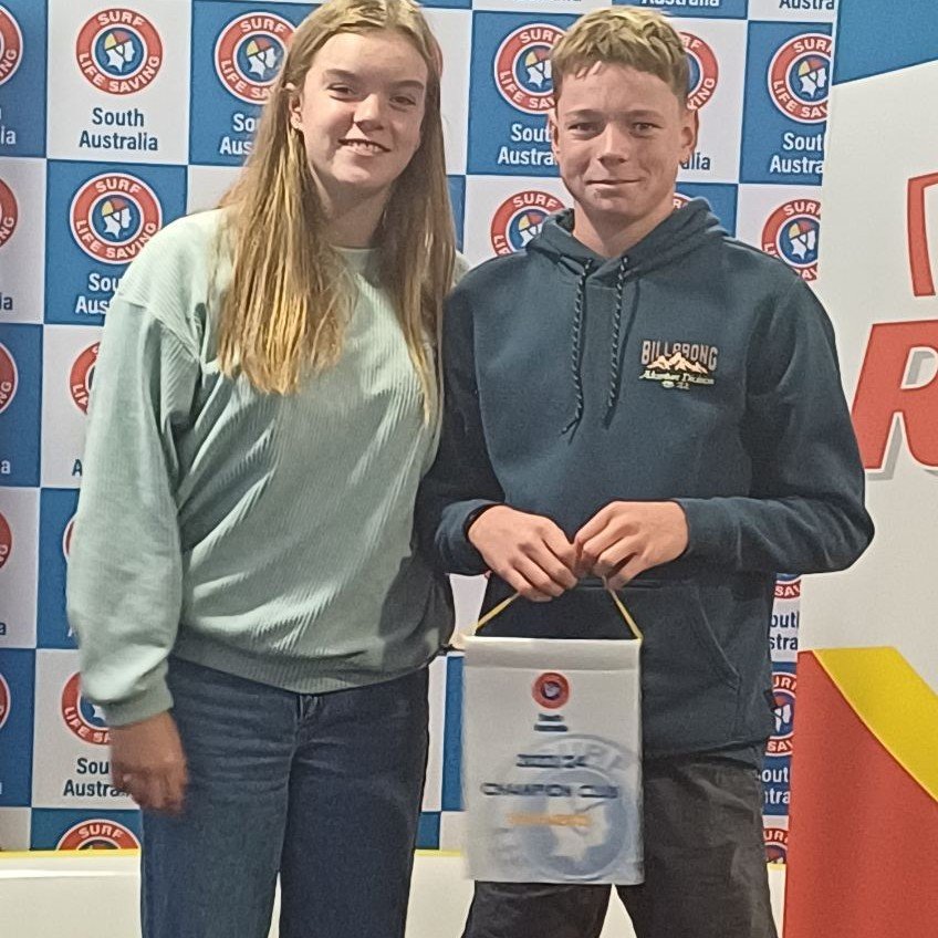 Congratulations to these superstars who were recognised for their outstanding performances this season. Well done to Harry, Edie and Leila - Surf Life Saving SA's  2023/24 Summer Champion Athlete winners. We also brought home the 2023 - 2024 Ski Awar