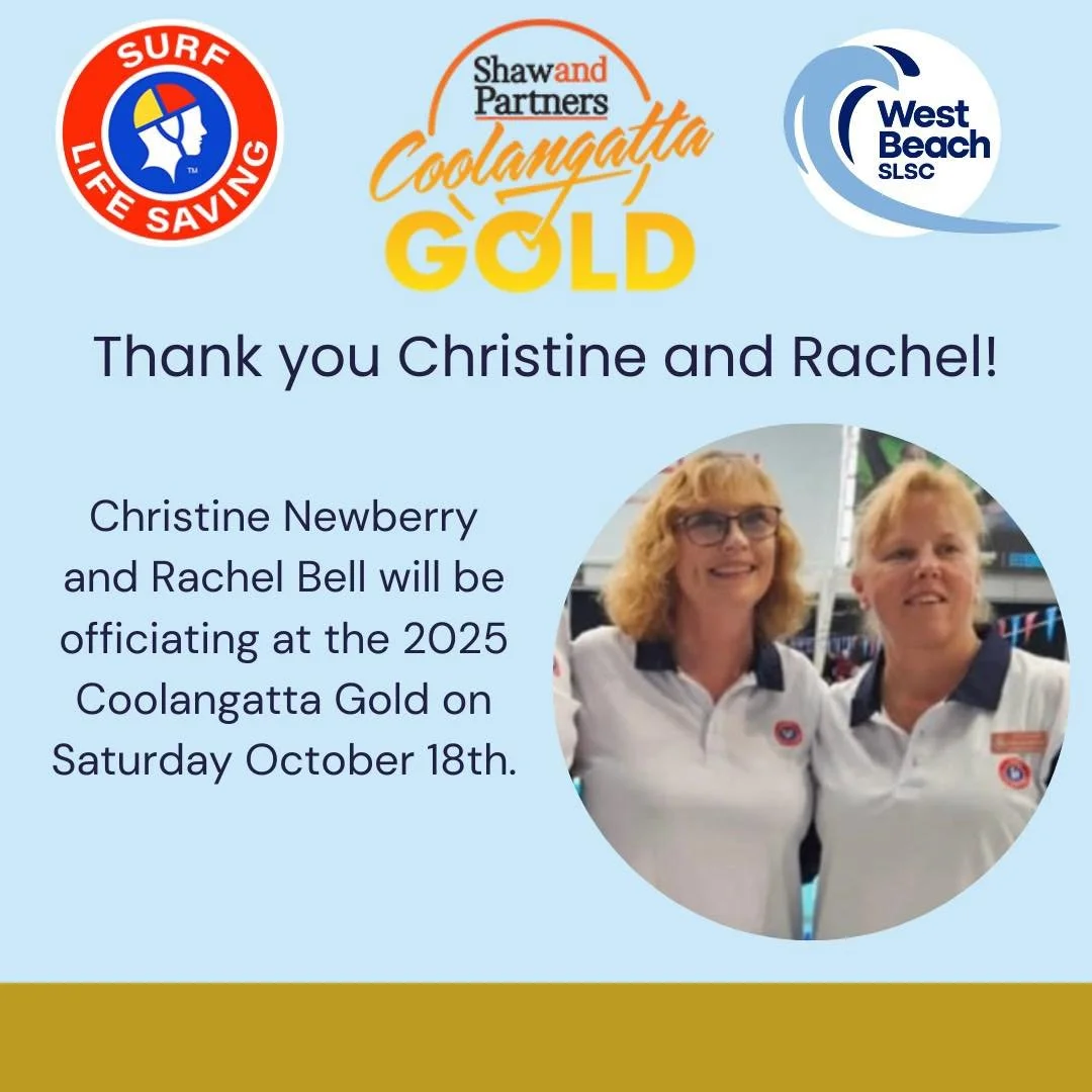 Three sleeps to the Shaw and Partners Coolangatta Gold 🌟

Thank you to our incredible officials, Christine and Rachel, and the amazing Rosie who will be out in the action keeping athletes safe as water cover at the 2025 Coolangatta Gold. 

West Beac