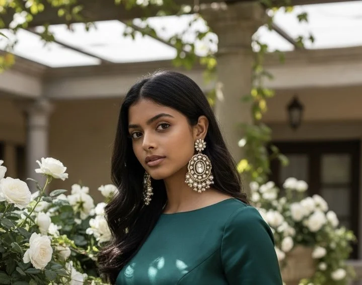 White Pearls Earrings