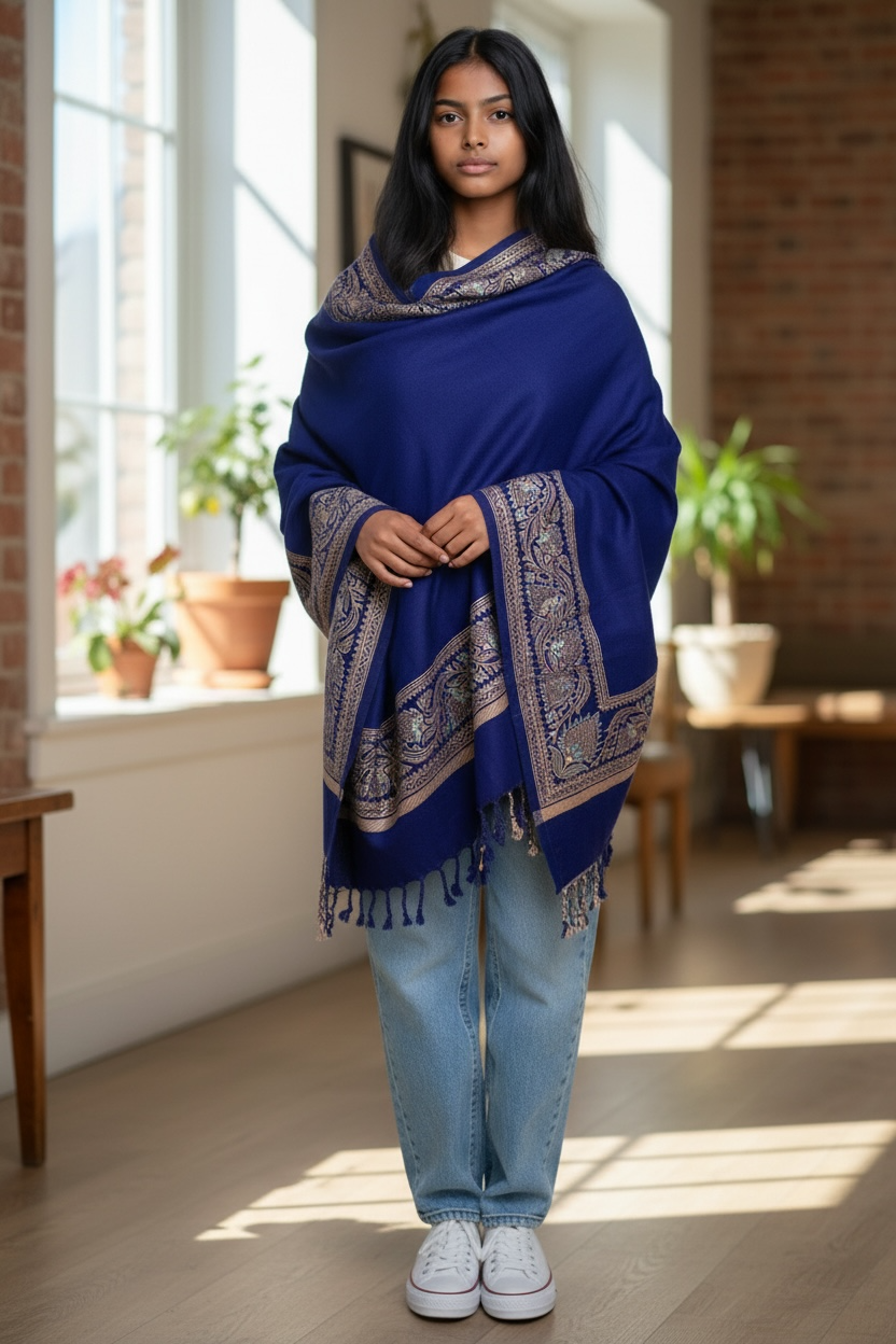 Four Sided Border Shawl