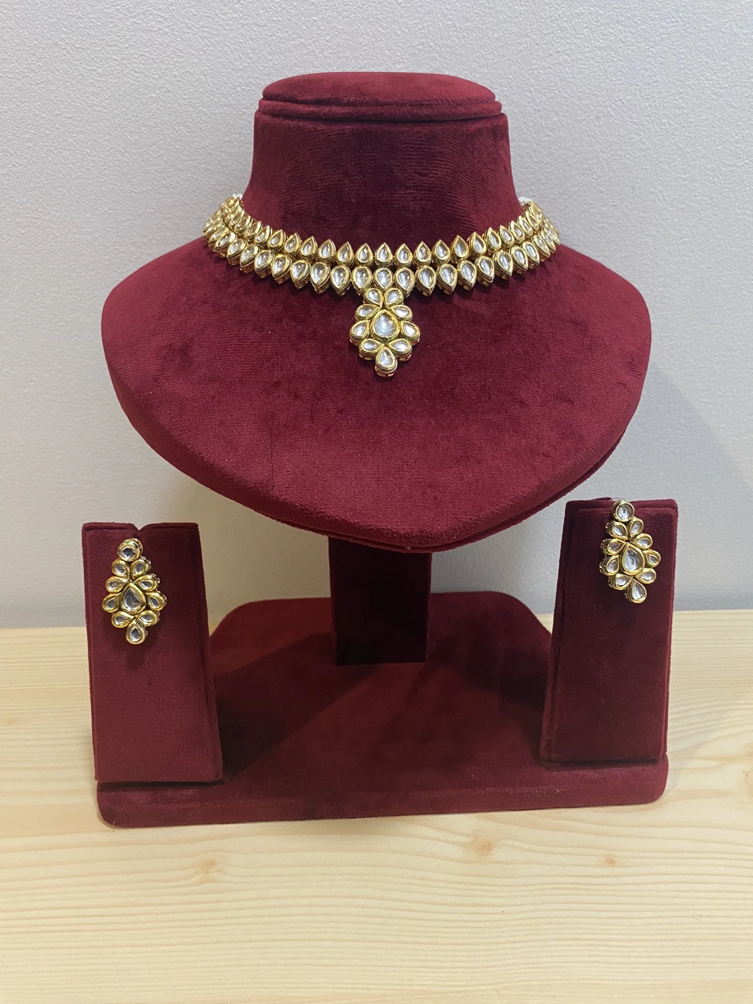 Meenakari Kundan Necklace and Earrings