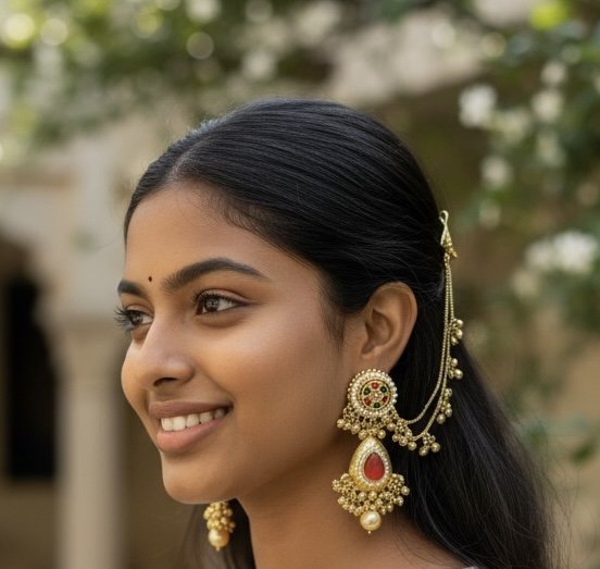 Kashmiri Earrings with Sahara